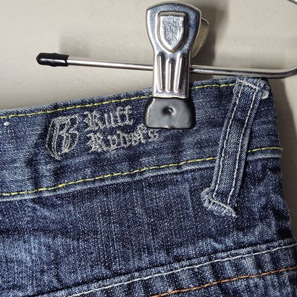 Vintage ‘90s Ruff Ryders Kids Size 10 Denim Jean Shorts DMX Hip Hop Streetwear - Picture 4 of 10